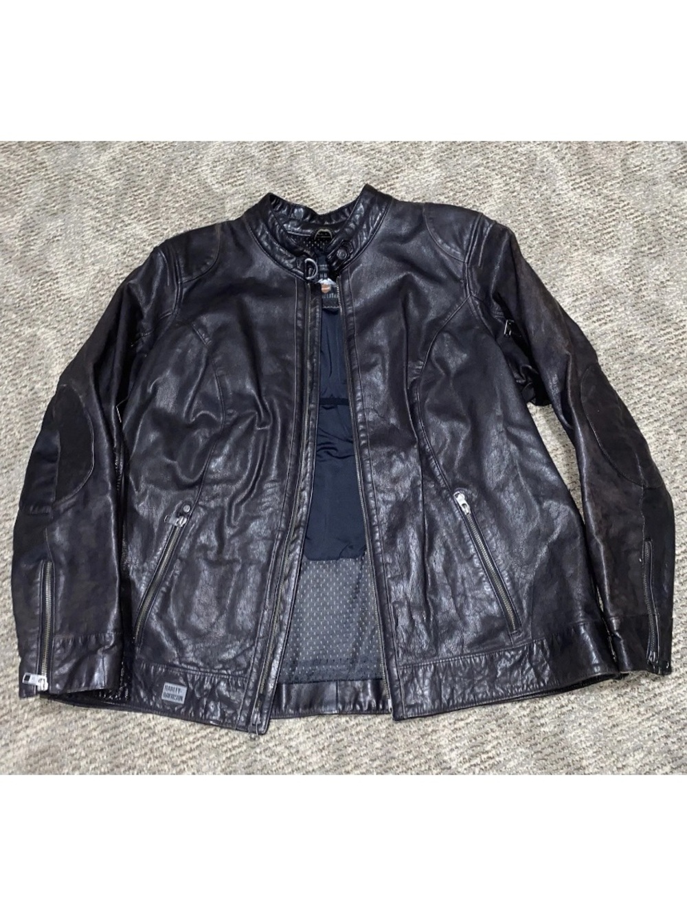 Harley-Davidson Ladies Line Stitcher Leather Jacket 98031-18VW- 2W- DAMAGED - Picture 3 of 16